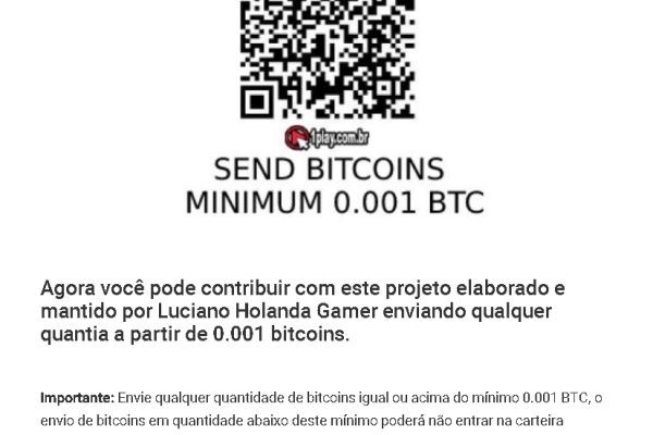 Contribua Com Este Projeto Enviando Bitcoins!